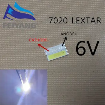 SAMIORE רובוט 500pcs Lextar תאורת LED אחורית שנות ה-LED בהספק 0.5 W 7020 6V מגניב לבן 40LM טלוויזיה יישום