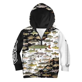 אוהב דגים 3d מודפס קפוצ ' ונים המשפחה החליפה חולצת טי רוכסן סוודר ילדים החליפה מצחיק החולצה אימונית 02