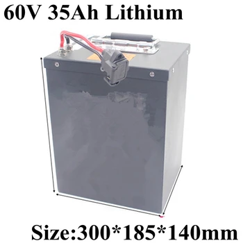 מעטפת מתכת 60v 35Ah li-ion battery pack לא 30Ah 40Ah עופרת חומצה עבור RV EV 3kw 2kw כוח מנוע אחסון אנרגיה אופניים + 5A מטען